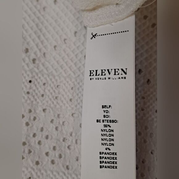 EleVen By Venus Williams Preppy Feminine Devotion Polo Tennis Shirt Whit… - Picture 7 of 9